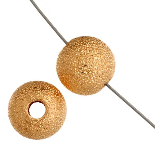 Bead Round Stardust Lead Free / Nickel Free