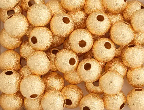 Bead Round Stardust Lead Free / Nickel Free