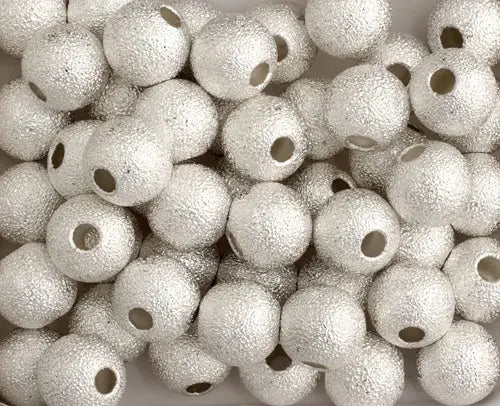 Bead Round Stardust Lead Free / Nickel Free