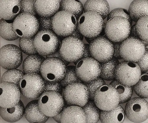 Bead Round Stardust Lead Free / Nickel Free