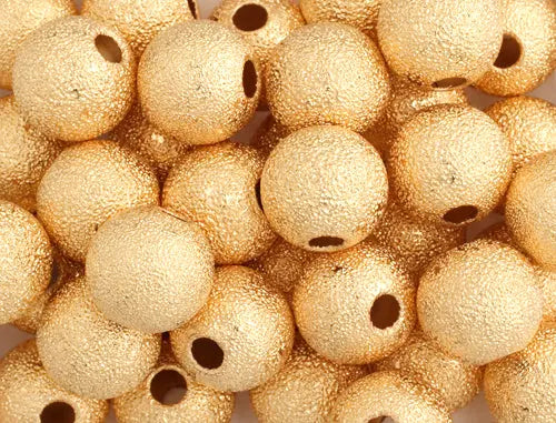 Bead Round Stardust Lead Free / Nickel Free