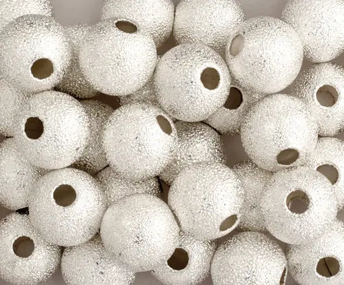 Bead Round Stardust Lead Free / Nickel Free