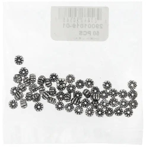 Metalized Beads Rigged Rondell 2.5x5mm
