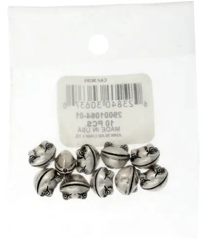 Beads Metalized Frog Face (Hole Sideways) 9mm Antique Silver