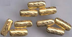 Gold Bead Tube 14x6mm