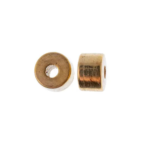 Metalized Heishi Bead 2x4mm Gold - Cosplay Supplies Inc