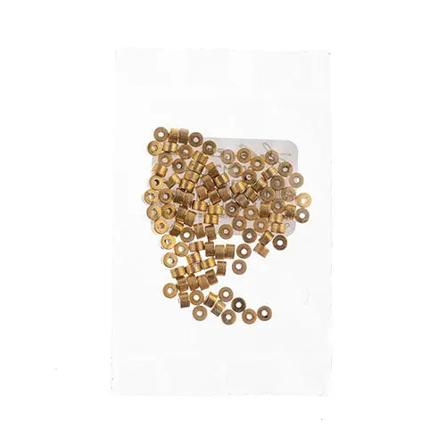 Metalized Heishi Bead 2x4mm Gold