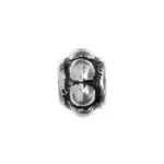Metalized Bead W/ Sterling Silver Coating 8x11mm Rondell Antique Silver - Cosplay Supplies Inc