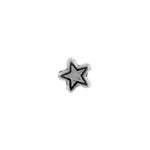 Metalized Bead W/ Sterling Silver Coating 6mm Star Antique Silver - Cosplay Supplies Inc