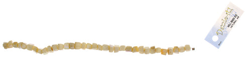 Shell Beads Dice AB 6mm 8in Strung ( Approx .28pcs) 