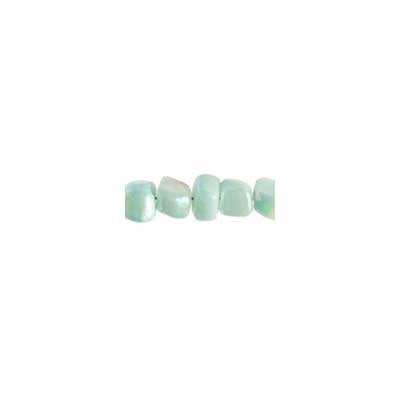 Shell Beads Dice AB 6mm 8in Strung ( Approx .28pcs)