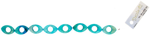 Shell Oval W/ Center Hole 15x25mm 8" Strung (8pcs) 