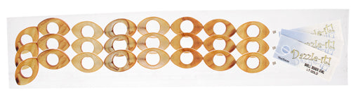 Shell Oval W/ Center Hole 15x25mm 8" Strung (8pcs) 