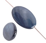 Shell Oval 15x25mm 8in Strand (8pcs) Montana