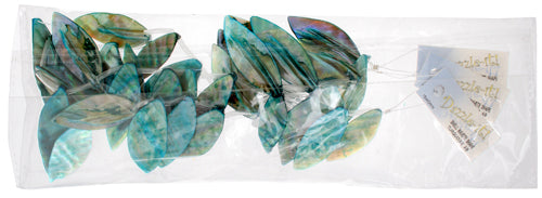 Shell Navette Shape 15x45mm 8" Strand (12pcs) AB 