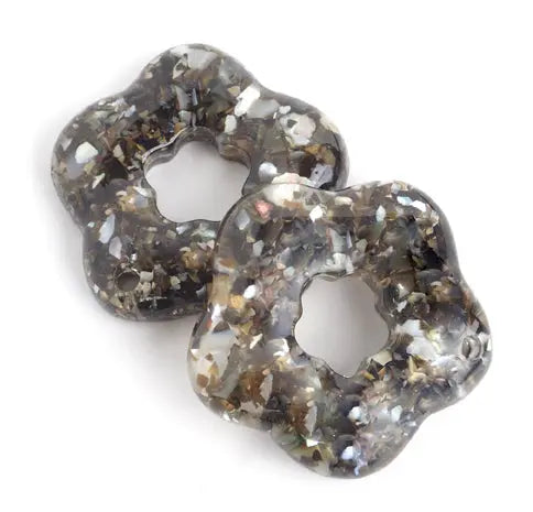 Shell Pendant Star Shape 40mm Dark Abalone