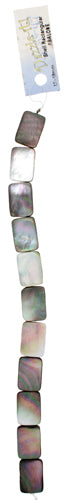 Shell Rectangular 13x18mm 8in Strand (Approx.11pcs) Abalone