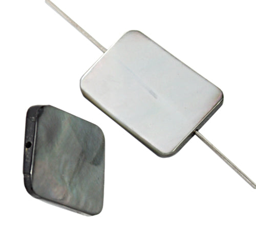 Shell Rectangular 13x18mm 8in Strand (Approx.11pcs) Abalone