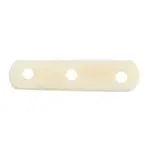 Bone Spacer 3 Hole 25mm White Worked On Bone - Cosplay Supplies Inc