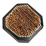 Horn Bead Octagon 25x5mm 16in Strung Black/Brown Work On Horn - Cosplay Supplies Inc