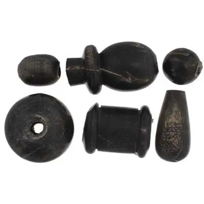 Horn Shape Beads Assorted Black - Cosplay Supplies Inc
