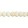 Bone Beads Round W/ Hole Ivory Worked On Bone