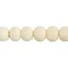 Bone Beads Round W/ Hole Ivory Worked On Bone
