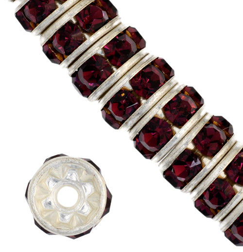 Preciosa Czech Rhinestone Rondelle 4-6mm 