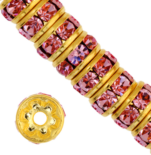 Preciosa Czech Rhinestone Rondelle 4-6mm 