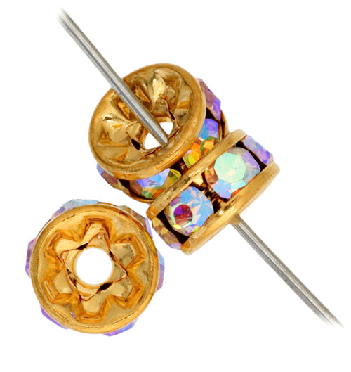 Preciosa Czech Rhinestone Rondelle 4-6mm 