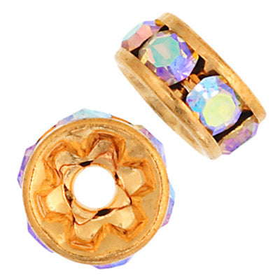 Preciosa Czech Rhinestone Rondelle 4-6mm - Cosplay Supplies Inc