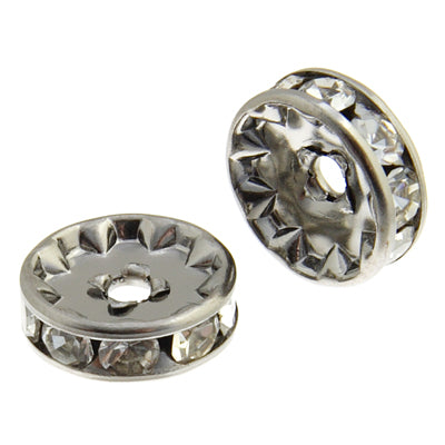 Preciosa Czech Rhinestone Rondelle 9-10mm 