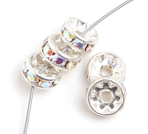 Preciosa Czech Rhinestone Rondelle 4-6mm 