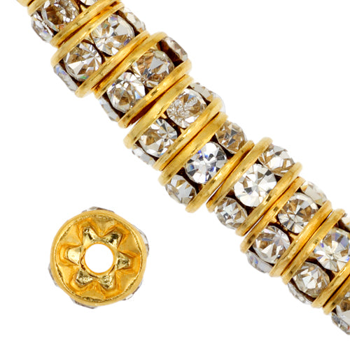 Preciosa Czech Rhinestone Rondelle 4-6mm 