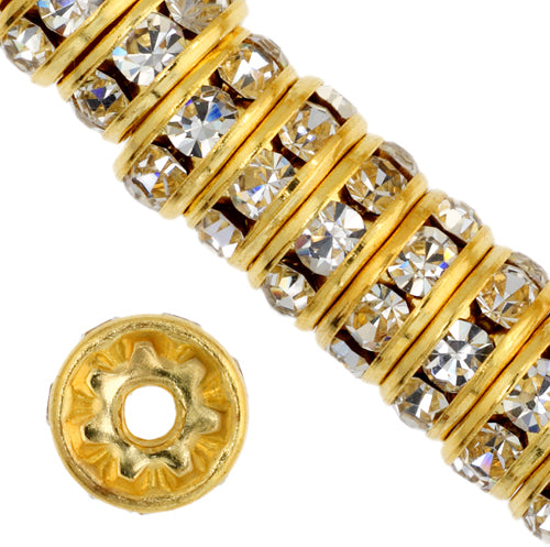 Preciosa Czech Rhinestone Rondelle 7-8mm 