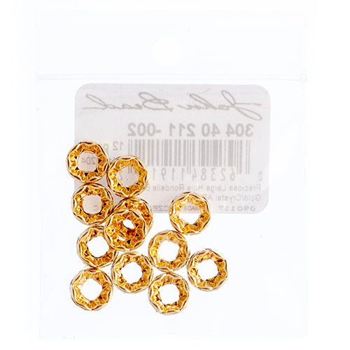 Preciosa Large Hole Crystal Rondelle