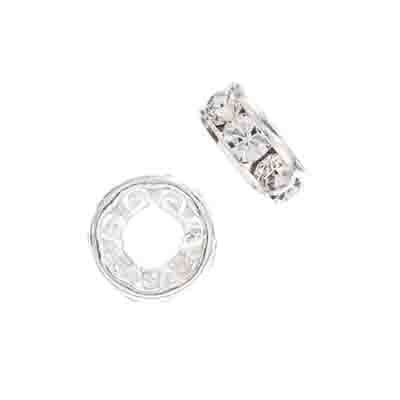 Preciosa Large Hole Crystal Rondelle - 5pcs