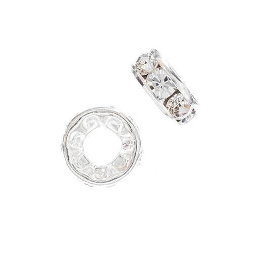 Preciosa Large Hole Crystal Rondelle - 5pcs