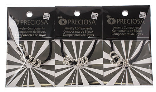 Preciosa Large Hole Crystal Rondelle - 5pcs