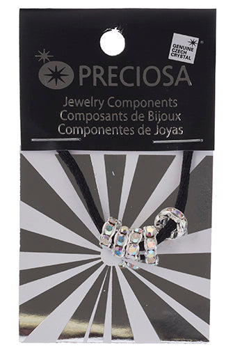 Preciosa Large Hole Crystal Rondelle - 5pcs