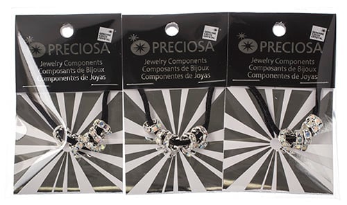 Preciosa Large Hole Crystal Rondelle - 5pcs