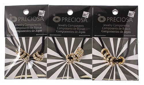 Preciosa Large Hole Crystal Rondelle - 5pcs