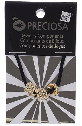 Preciosa Large Hole Crystal Rondelle - 5pcs