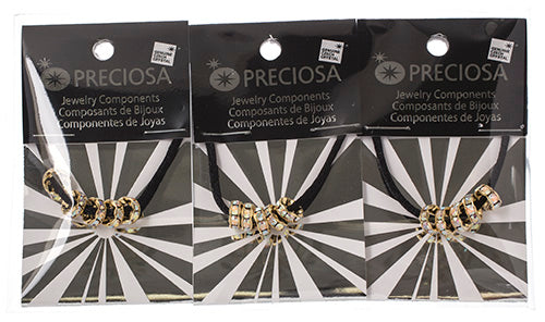 Preciosa Large Hole Crystal Rondelle - 5pcs