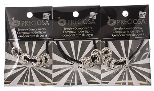 Preciosa Large Hole Crystal Rondelle - 5pcs