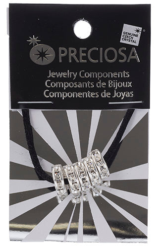 Preciosa Large Hole Crystal Rondelle - 5pcs