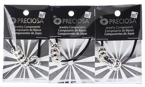 Preciosa Large Hole Crystal Rondelle - 5pcs