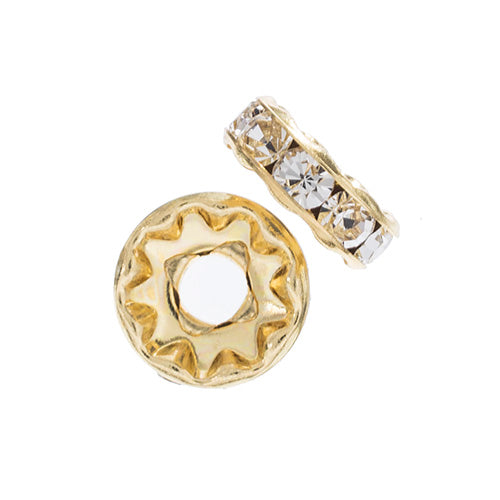 Preciosa Large Hole Crystal Rondelle - 5pcs