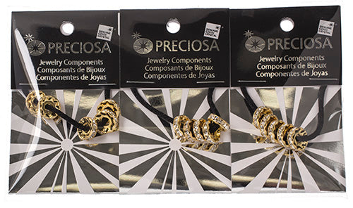 Preciosa Large Hole Crystal Rondelle - 5pcs