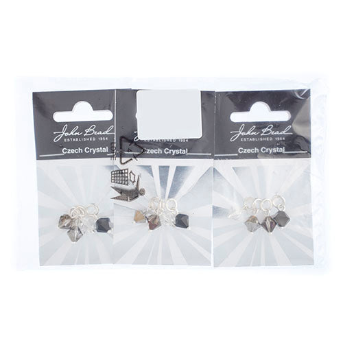 Czech Bicone Charms 8mm (4pcs) 